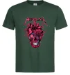 Мужская футболка Metallica heart skull Темно-зеленый фото