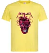 Мужская футболка Metallica heart skull Лимонный фото