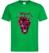 Мужская футболка Metallica heart skull Зеленый фото
