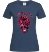 Жіноча футболка Metallica heart skull Темно-синій фото
