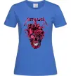 Жіноча футболка Metallica heart skull Яскраво-синій фото