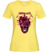 Жіноча футболка Metallica heart skull Лимонний фото