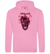 Женская толстовка (худи) Metallica heart skull Розовый фото