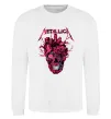 Свитшот Metallica heart skull Белый фото