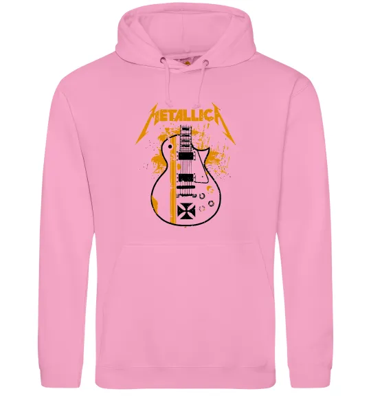 Жіноча толстовка (худі) Metallica guitar Рожевий фото