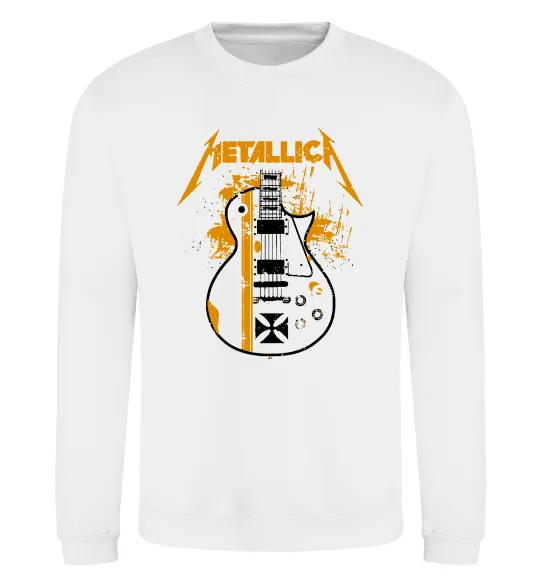 Світшот Metallica guitar Білий фото