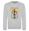 Світшот Metallica guitar Сірий меланж фото