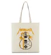 Эко-сумка Metallica guitar Бежевый фото