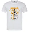 Мужская футболка Metallica guitar Белый фото