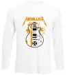 Лонгслів Metallica guitar Білий Лонгслів Metallica guitar Білий фото