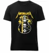 Чоловіча преміум футболка Metallica guitar Чорний фото