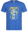 Мужская футболка Metallica guitar Ярко-синий фото