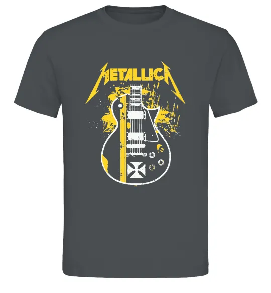 Мужская футболка Metallica guitar Графит фото