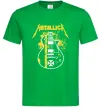 Мужская футболка Metallica guitar Зеленый фото