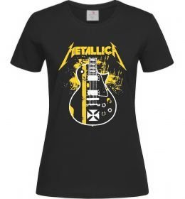 Женская футболка Metallica guitar
