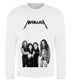 Свитшот Металіка група Белый фото
