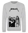 Свитшот Металіка група Серый меланж фото