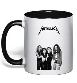 Чашка з кольоровою ручкою Металіка група