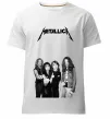 Чоловіча преміум футболка Металіка група Білий Чоловіча преміум футболка Металіка група Білий фото