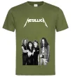 Чоловіча футболка Металіка група Оливковий Чоловіча футболка Металіка група Оливковий фото