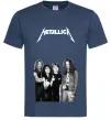 Чоловіча футболка Металіка група Темно-синій Чоловіча футболка Металіка група Темно-синій фото