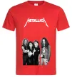 Чоловіча футболка Металіка група Червоний Чоловіча футболка Металіка група Червоний фото