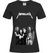 Жіноча футболка Металіка група Чорний фото