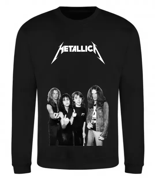 Свитшот Металіка група Черный фото