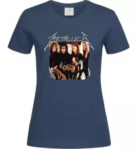 Женская футболка Metallica garage days Темно-синий фото