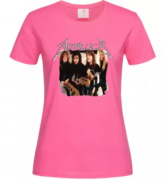 Женская футболка Metallica garage days Ярко-розовый фото