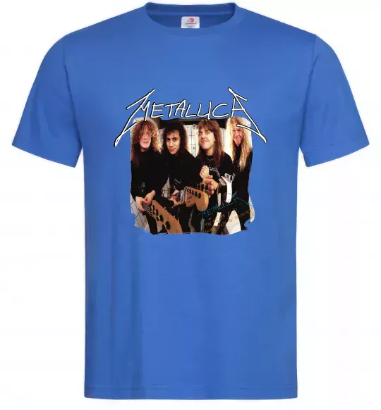 Мужская футболка Metallica garage days Ярко-синий фото