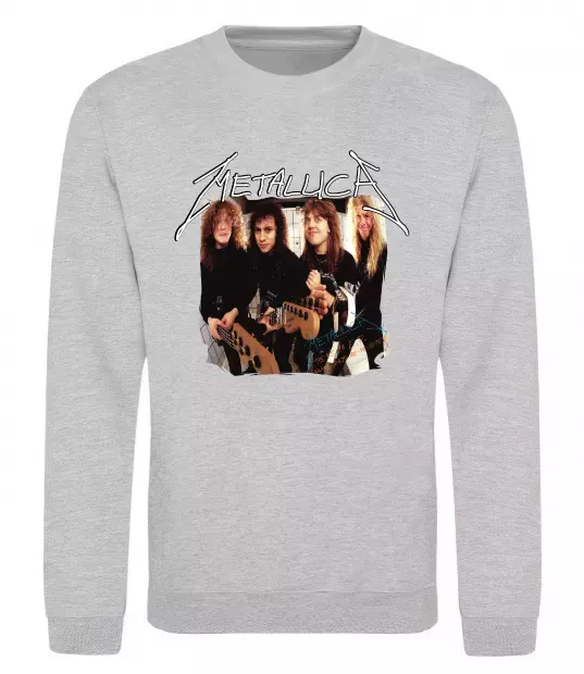 Світшот Metallica garage days Сірий меланж фото