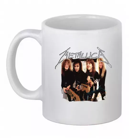Чашка керамічна Metallica garage days Білий фото