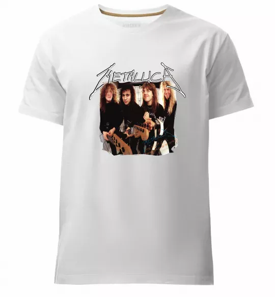 Чоловіча преміум футболка Metallica garage days Білий фото