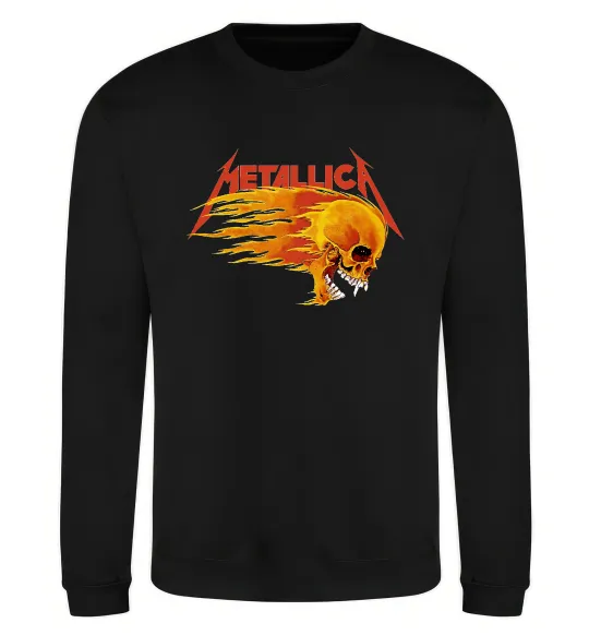 Свитшот Metallica fire skull Черный фото
