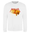 Свитшот Metallica fire skull Белый фото