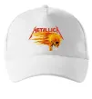 Кепка Metallica fire skull Білий фото