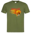 Чоловіча футболка Metallica fire skull Оливковий Чоловіча футболка Metallica fire skull Оливковий фото