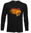 Лонгслів Metallica fire skull Чорний фото