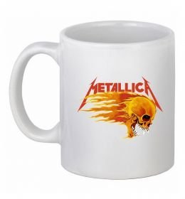 Чашка керамічна Metallica fire skull