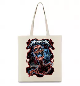 Эко-сумка Metallica Birmingham 2017 Бежевый фото