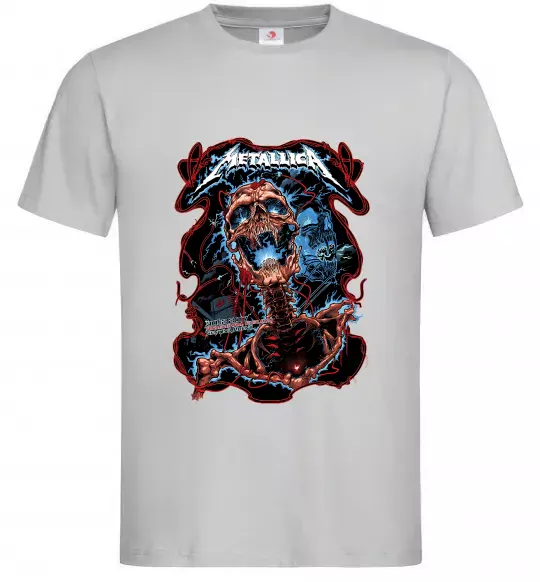 Мужская футболка Metallica Birmingham 2017 Серый фото