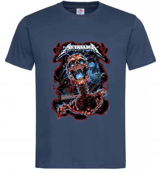 Мужская футболка Metallica Birmingham 2017 Темно-синий фото