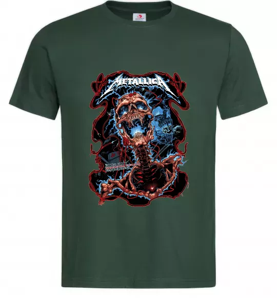 Мужская футболка Metallica Birmingham 2017 Темно-зеленый фото