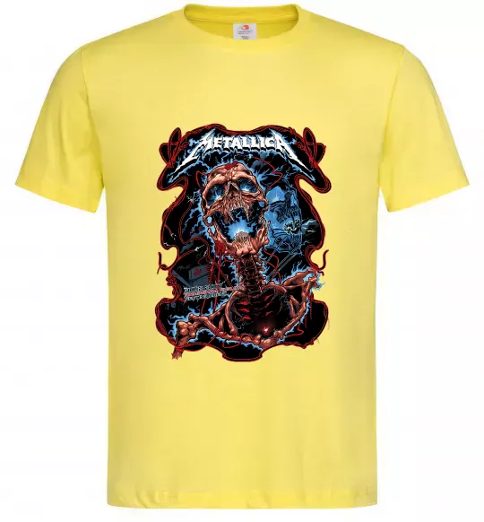 Мужская футболка Metallica Birmingham 2017 Лимонный фото