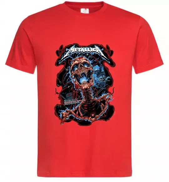 Мужская футболка Metallica Birmingham 2017 Красный фото