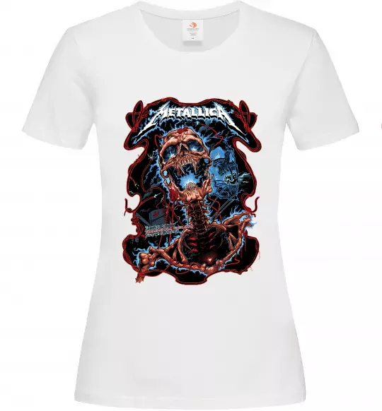 Женская футболка Metallica Birmingham 2017 Белый фото