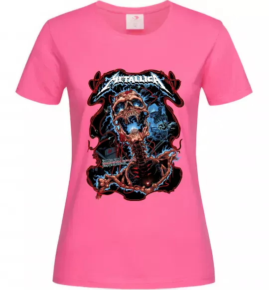 Женская футболка Metallica Birmingham 2017 Ярко-розовый фото