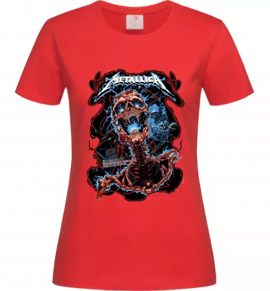 Женская футболка Metallica Birmingham 2017 Красный фото