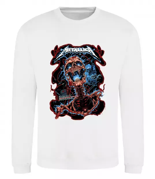 Світшот Metallica Birmingham 2017 Білий фото